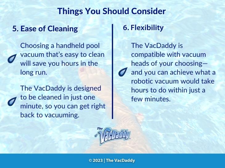 Callout 4: Things you should consider - ease of cleaning, flexibility