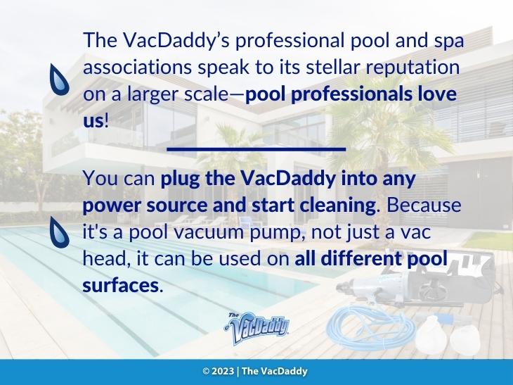 Callout 3: Outdoor pool at facility- VacDaddy benefits- 2 listed